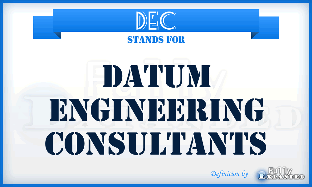 DEC - Datum Engineering Consultants
