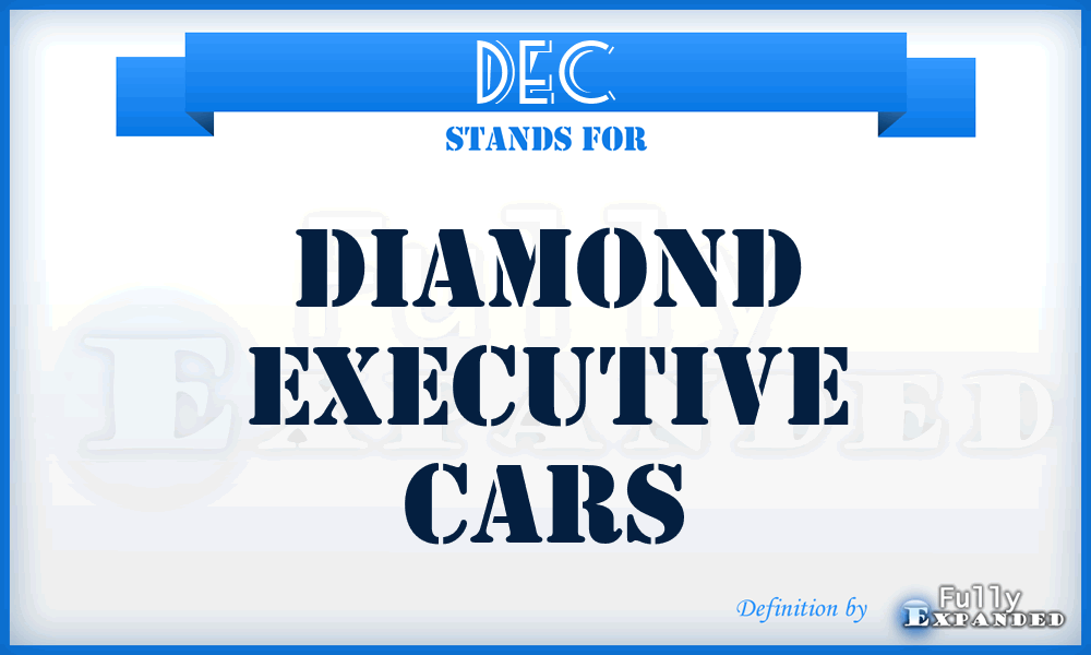 DEC - Diamond Executive Cars