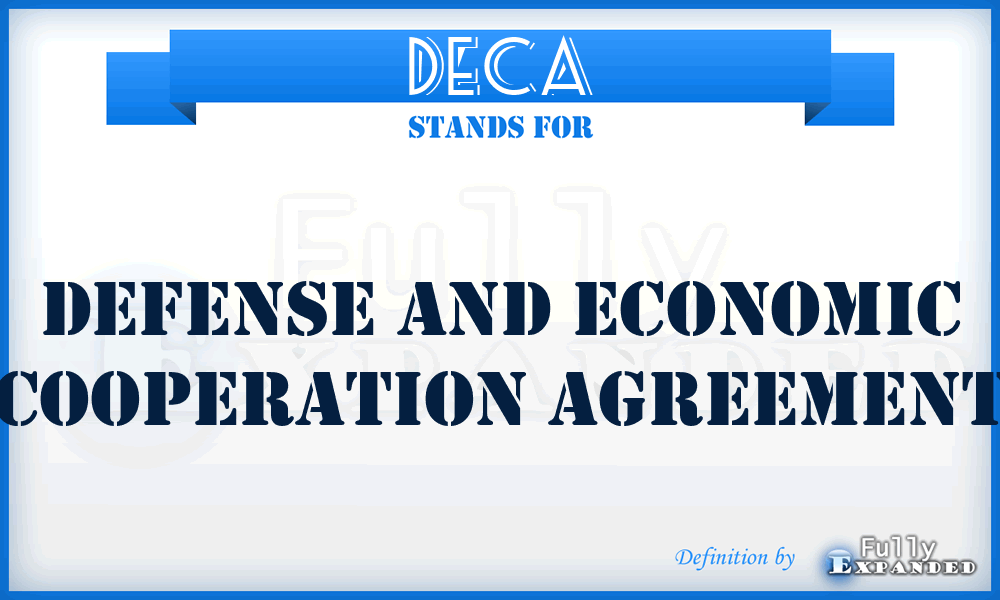 DECA - Defense and Economic Cooperation Agreement