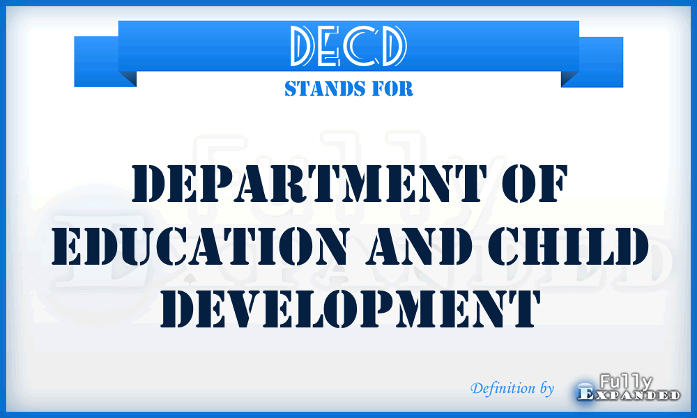 DECD - Department of Education and Child Development