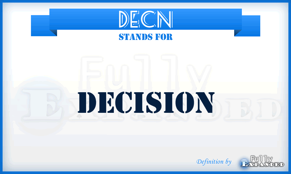 DECN - decision