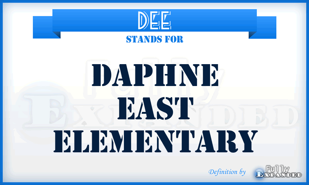 DEE - Daphne East Elementary