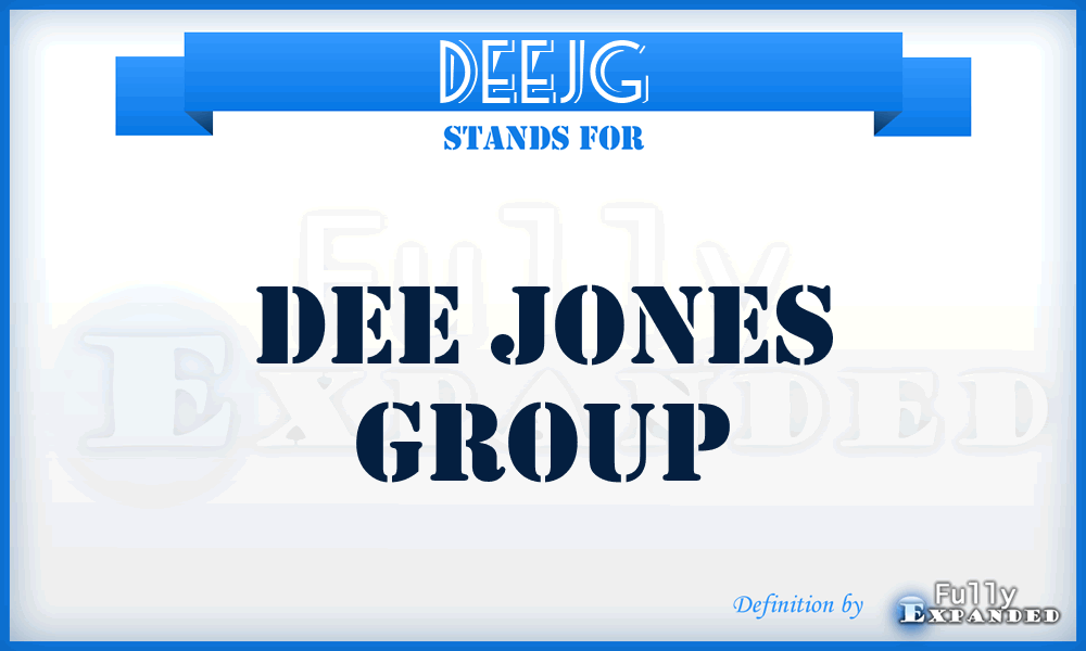 DEEJG - DEE Jones Group