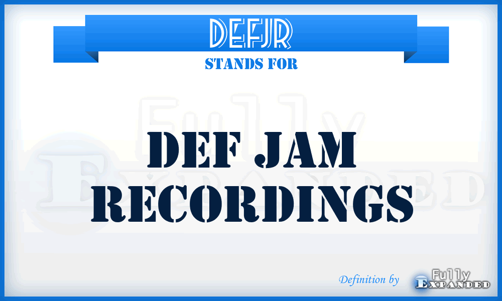 DEFJR - DEF Jam Recordings