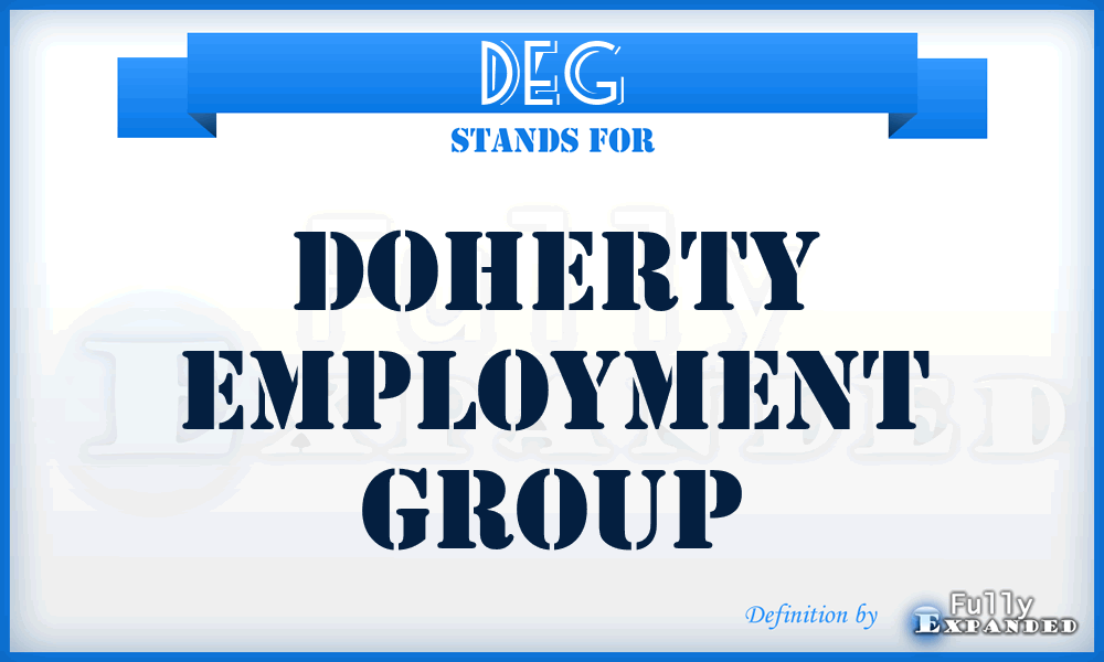 DEG - Doherty Employment Group