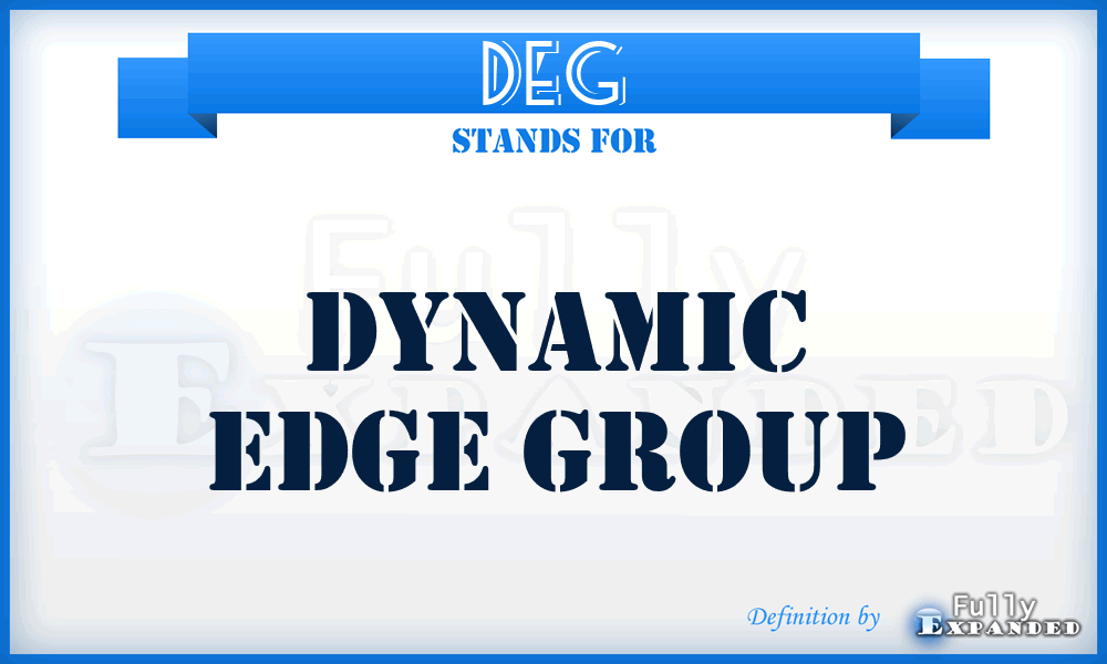 DEG - Dynamic Edge Group
