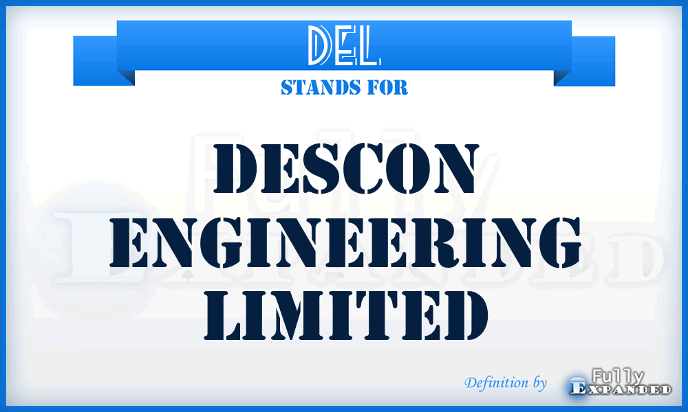 DEL - Descon Engineering Limited