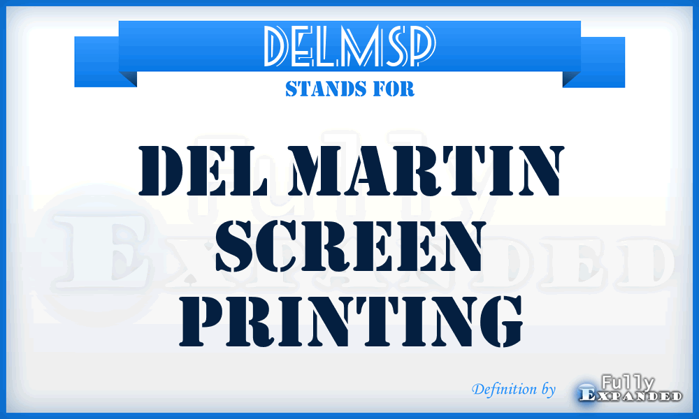 DELMSP - DEL Martin Screen Printing