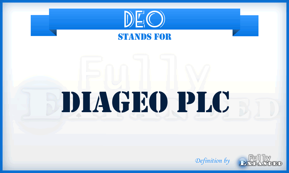 DEO - Diageo plc