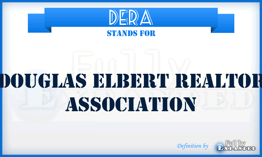 DERA - Douglas Elbert Realtor Association