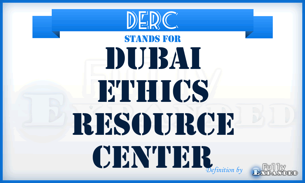 DERC - Dubai Ethics Resource Center