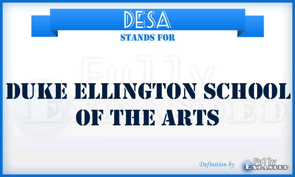 DESA - Duke Ellington School of the Arts