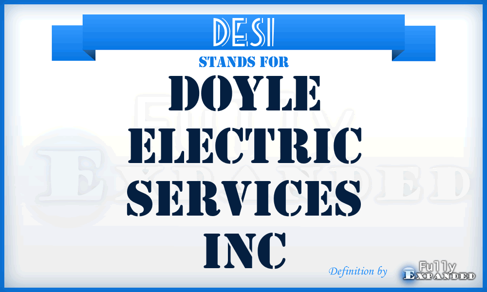 DESI - Doyle Electric Services Inc