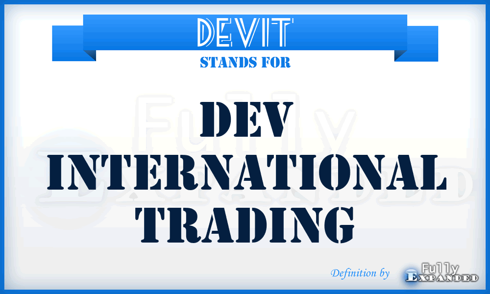 DEVIT - DEV International Trading