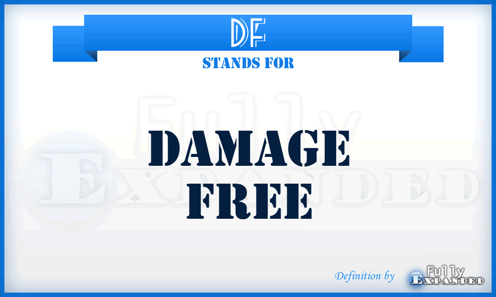 DF - damage free