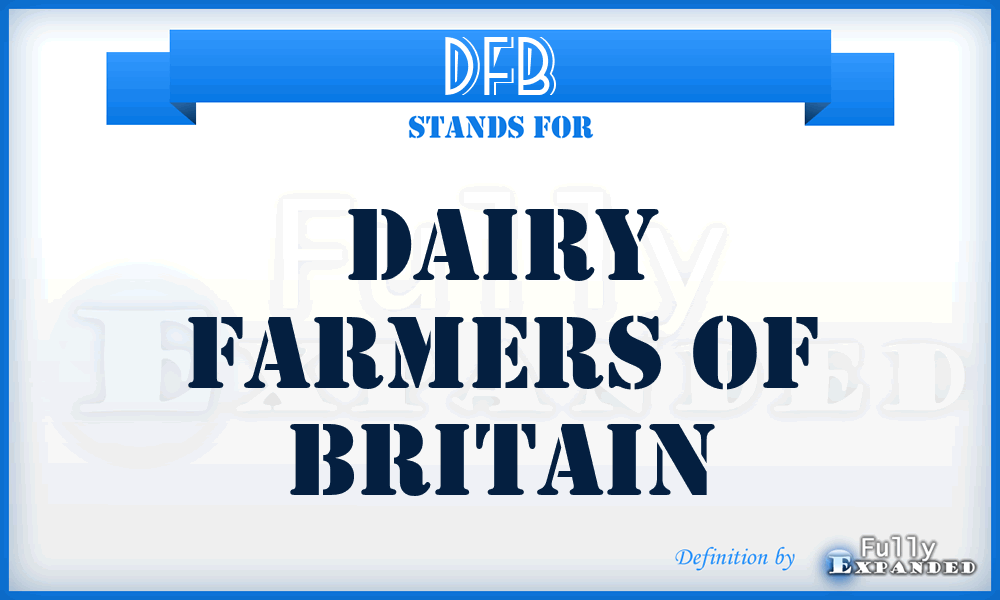 DFB - Dairy Farmers of Britain