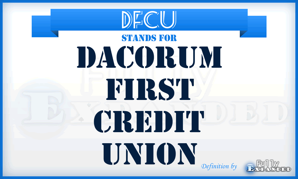 DFCU - Dacorum First Credit Union