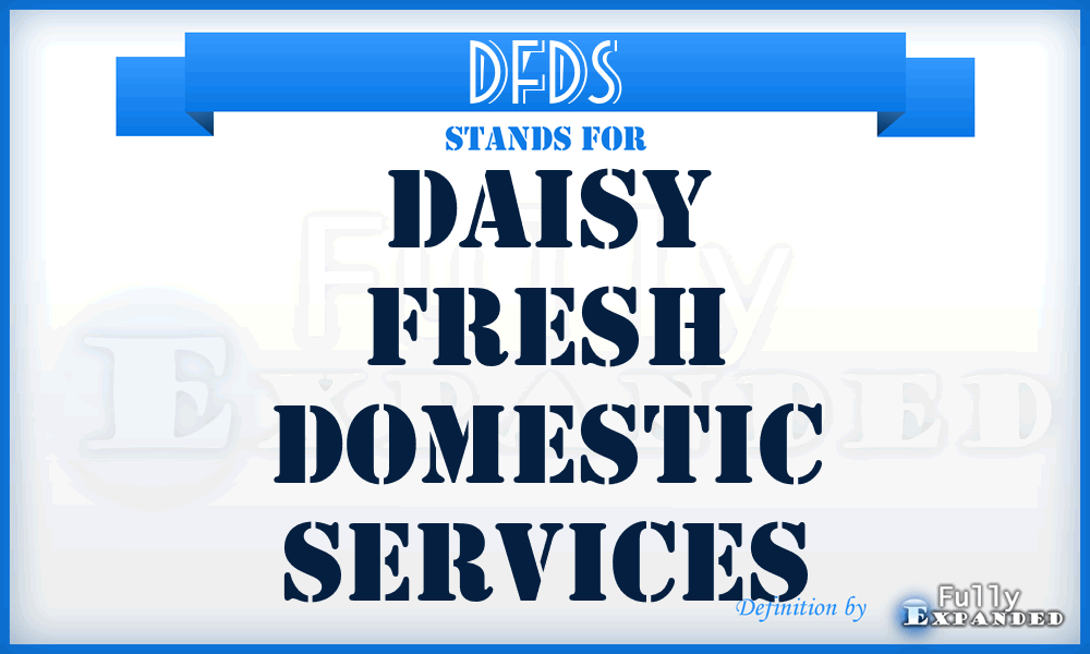DFDS - Daisy Fresh Domestic Services