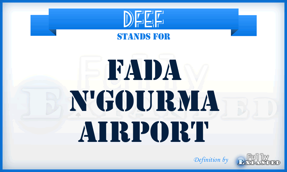 DFEF - Fada N'gourma airport