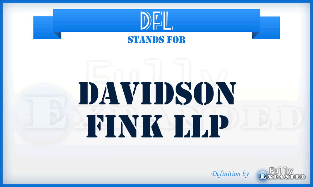 DFL - Davidson Fink LLP