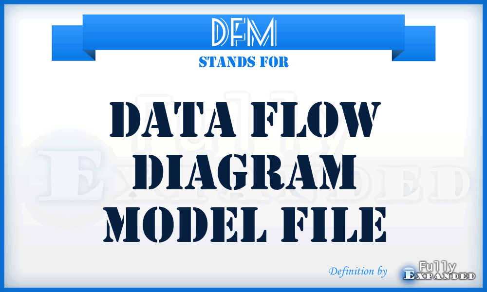 DFM - Data Flow diagram Model file