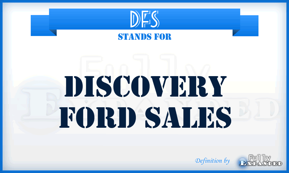 DFS - Discovery Ford Sales