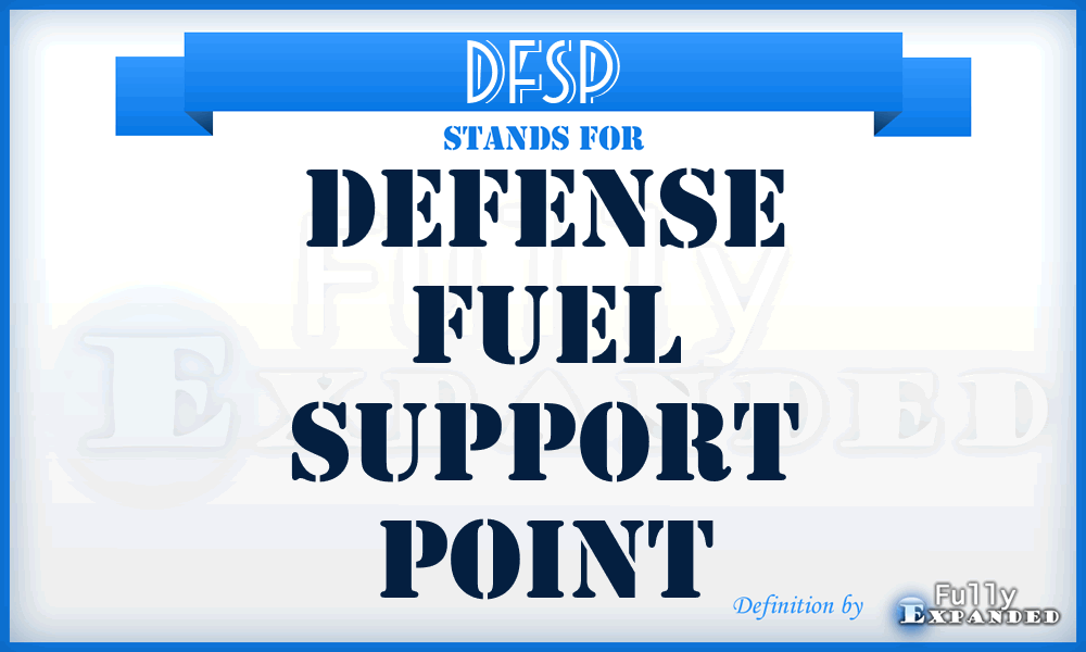 DFSP - Defense fuel support point