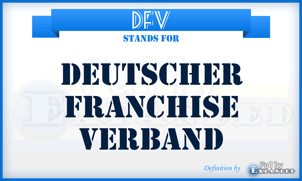 DFV - Deutscher Franchise Verband