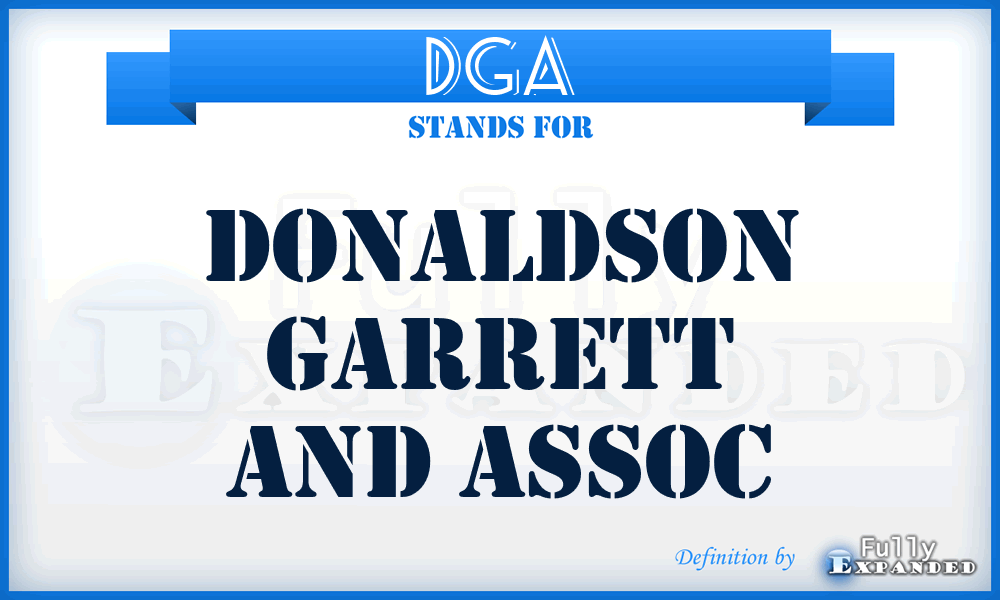 DGA - Donaldson Garrett and Assoc