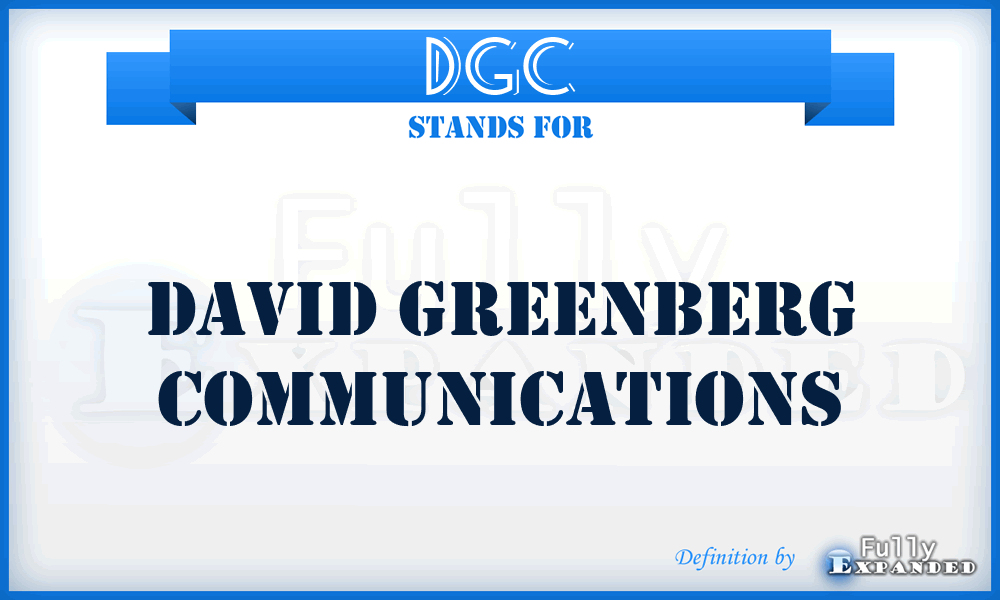 DGC - David Greenberg Communications