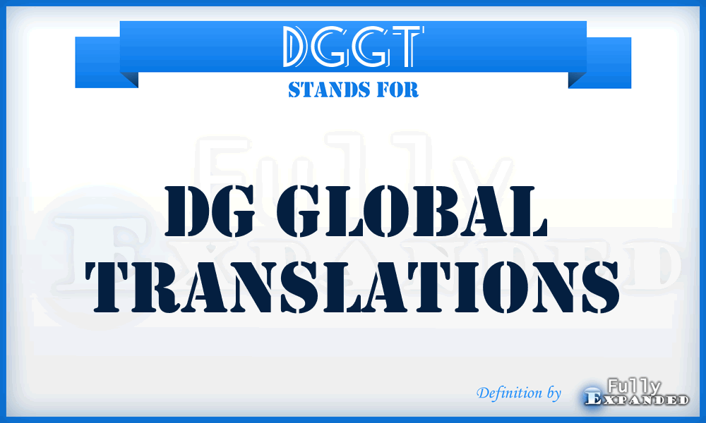 DGGT - DG Global Translations
