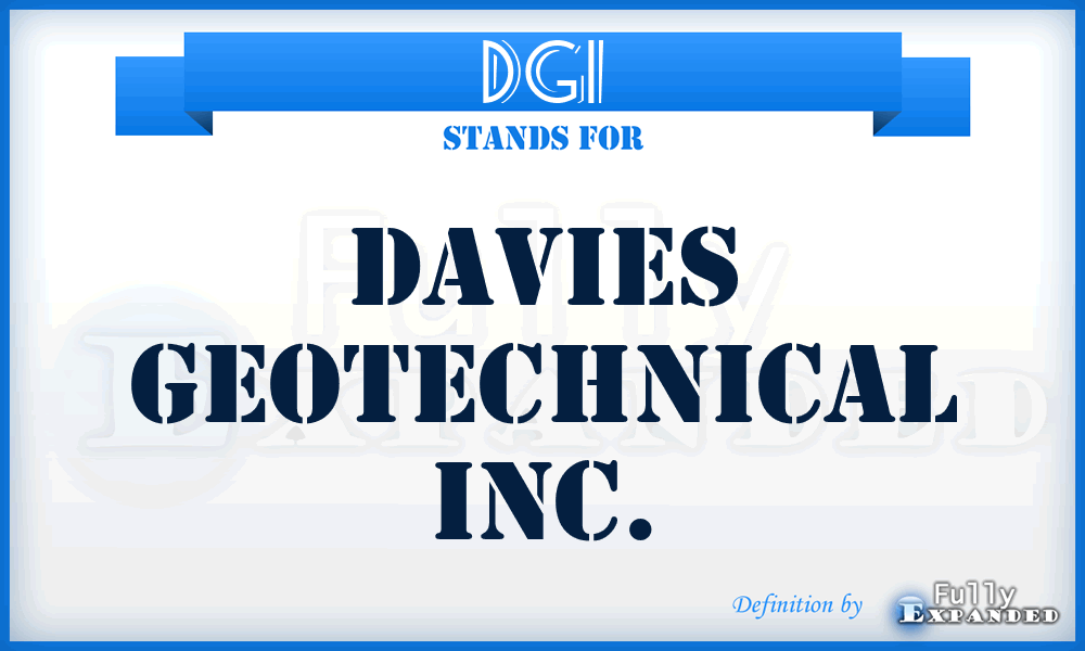 DGI - Davies Geotechnical Inc.