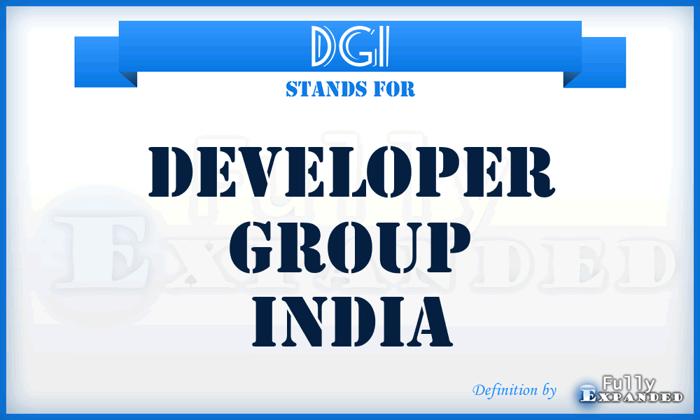 DGI - Developer Group India