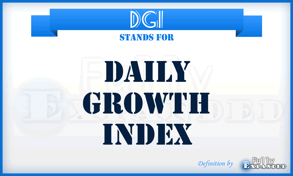 DGI - daily growth index