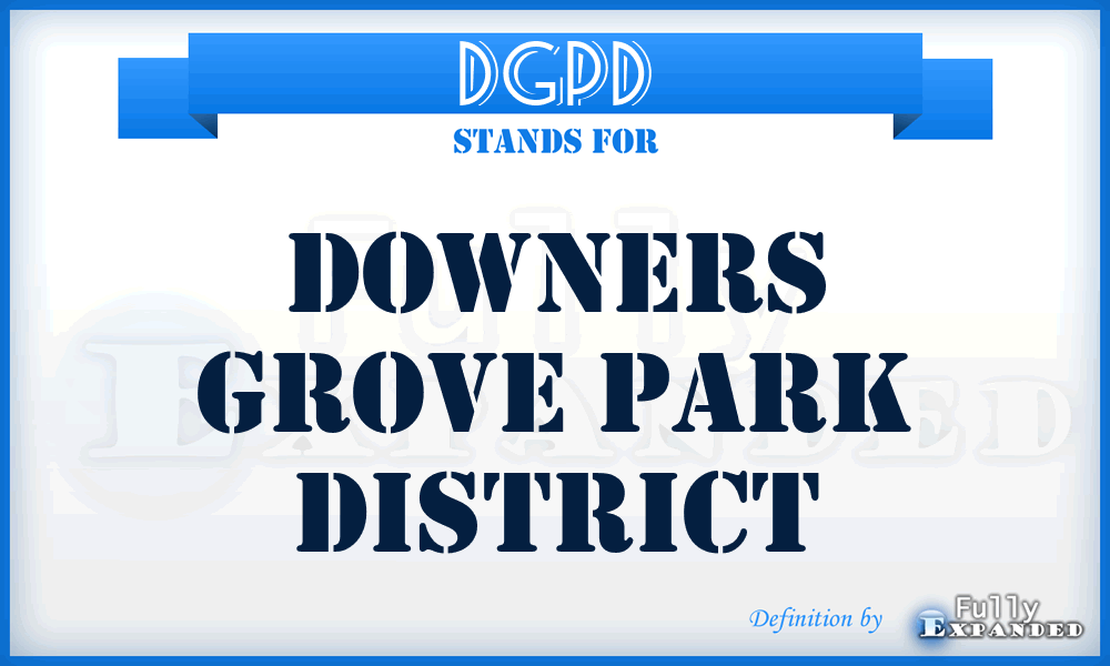 DGPD - Downers Grove Park District