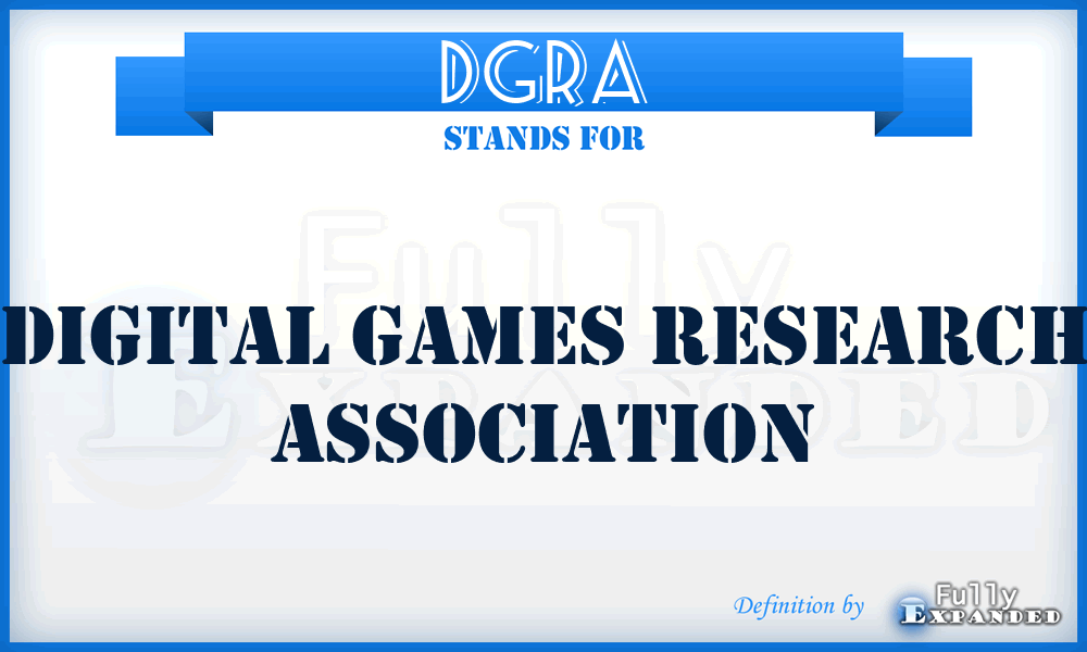DGRA - Digital Games Research Association