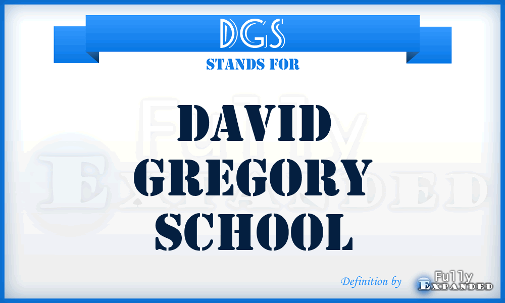 DGS - David Gregory School