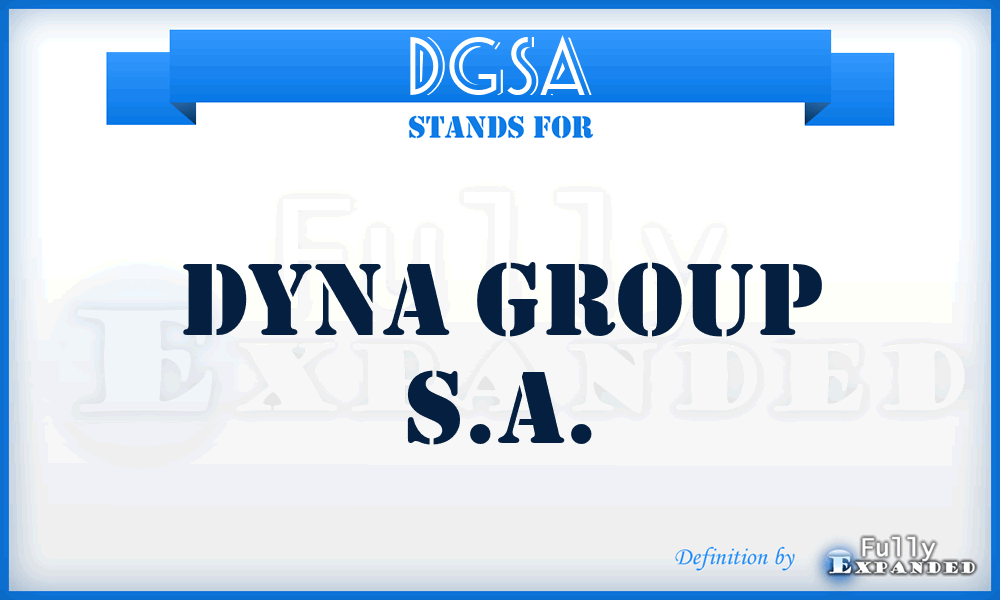 DGSA - Dyna Group S.A.