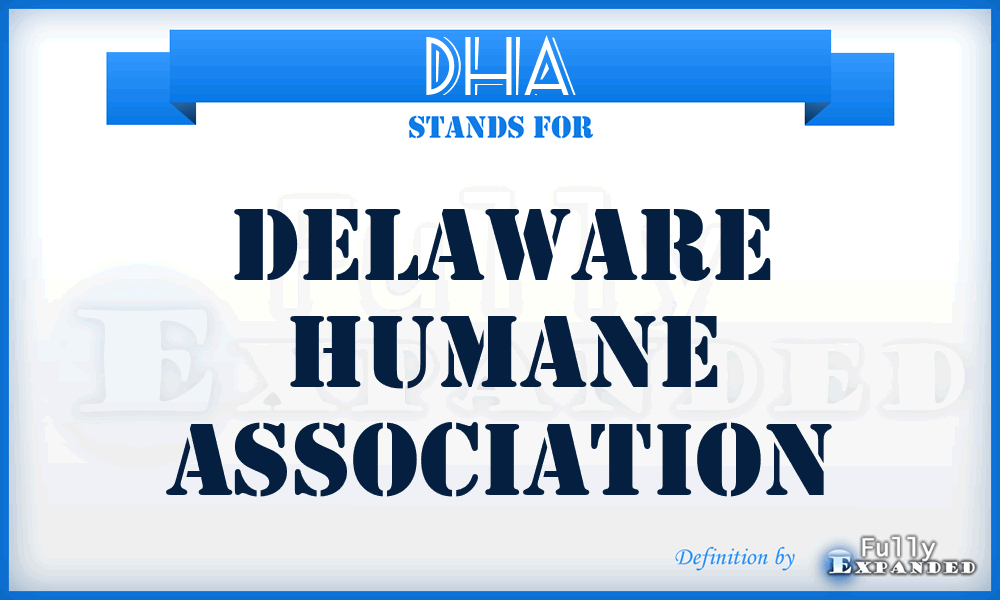 DHA - Delaware Humane Association