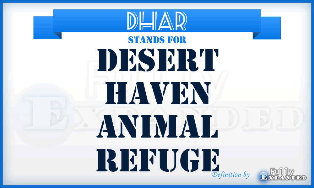 DHAR - Desert Haven Animal Refuge