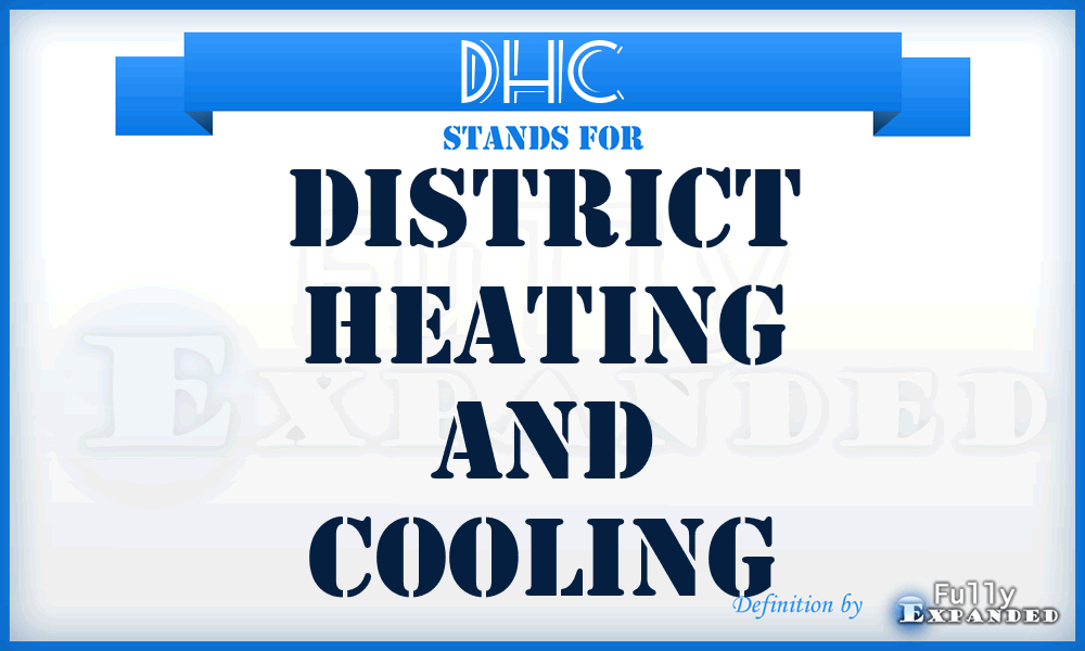DHC - District Heating And Cooling