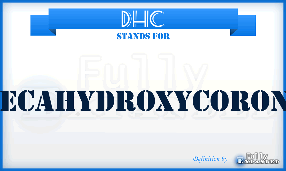 DHC - dodecahydroxycoronene