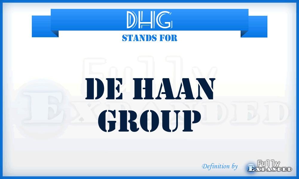 DHG - De Haan Group