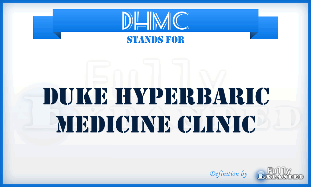 DHMC - Duke Hyperbaric Medicine Clinic