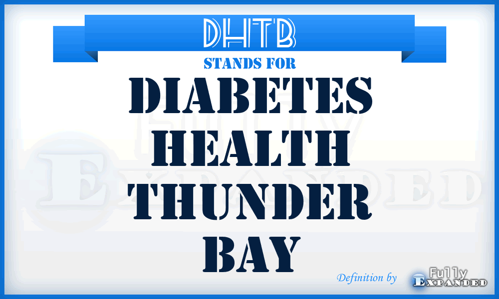 DHTB - Diabetes Health Thunder Bay