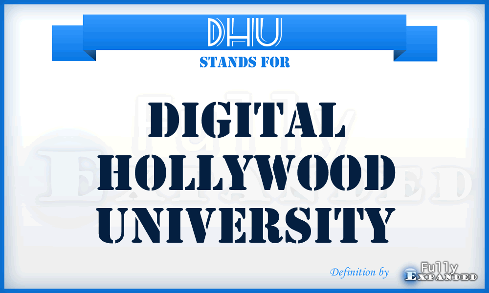 DHU - Digital Hollywood University