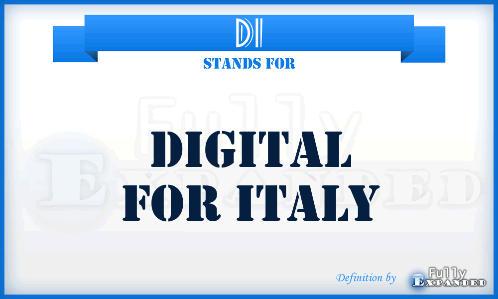 DI - Digital for Italy