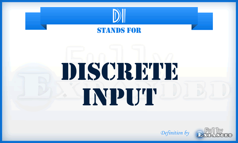 DI - Discrete Input