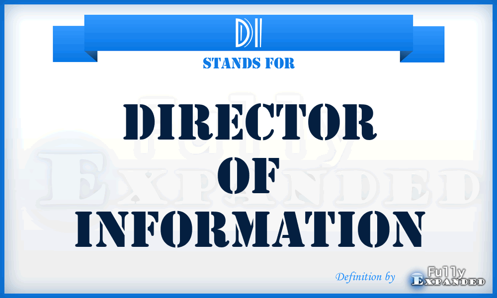 DI - Director of Information