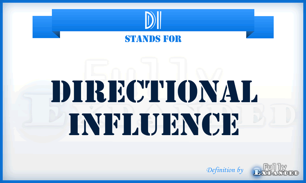 DI - Directional Influence
